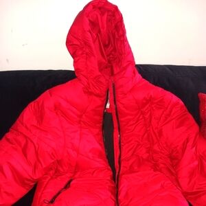 Beautiful red winter coat